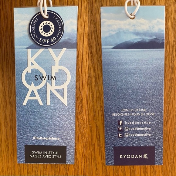 KYODAN SWIM • NWT! Crop Rash Guard UPF 40 - Watercolor - Picture 6 of 16